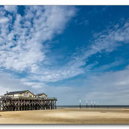 In St Peter-ording, Cleaning Included Apartment *